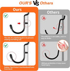 296 PCS Extra Thick Pegboard Hooks for 1/4" Peg Board Hanging Tools, Heavy Duty Metal Black Pegboard Accessories with Pegboard Bins and Peg Locks for Garage Organization