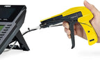 42712 Zip Tie Gun/Cable Tie Install Tool, Adjustable Tension with Built-In Cutter, for Nylon Ties up to 1/4”- Yellow