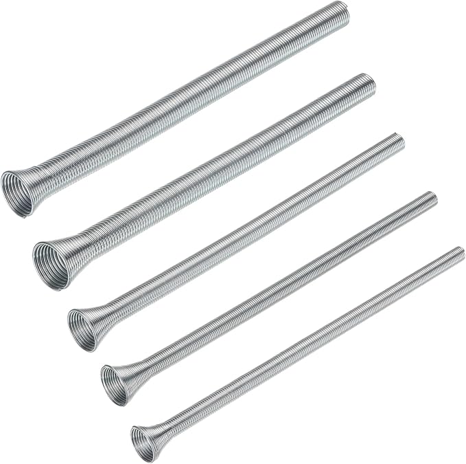 Spring Tubing Benders Kit 1/4, 3/8, 1/2, 5/8 and 3/4 Inch 5 in 1 Tube Bender Set for Copper, Brass, Aluminum and Thin Steel Tube