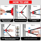 WETOLS Rivet Nut Tool Kit, 14-Inch Rivnut Tool with 7 Metric and SAE Mandrels, Professional Hand Riveter with 70Pcs Rivnuts Assortment Kit, Manual Rivet Nut Gun with Rugged BMC Case