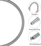 MECCANIXITY Spring Tube Bender OD 9mm/0.35" Steel Spring Pipe Copper Tubes 1100mm/43.31" Long for 1/2" Copper Pipe(12mm) in Home Renovations,Electrician Wiring Bending Pipe(insert-pipe use)