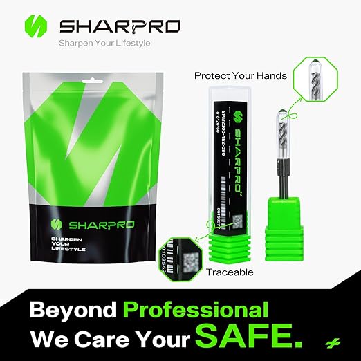 8mm Shank End Mill Bits 8mm Cutting Dia. 4 Flutes AlCrN Coated Carbide Square CNC Milling Bits, Apply for Alloy Steel, Stainless Steel, and Various Cast Iron