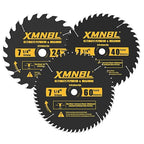 7-1/4 Inch Circular Saw Blade 24T 40T 60T Combination,7-1/4 Saw Frame Ultra Fine Finish Circular Saw Blade,Compatible with DEWALT,Makita,Skil Saw for Wood Plywood Material Cutting,5/8 Inch Arbor