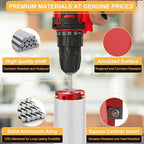 PVC Pipe Reamer, PVC Fitting Saver, 9Pcs Pipe Reamer for SCH40, Includes 1/2 inch, 3/4 inch, 1 inch, 1-1/4inch, 1-1/2inch, 2inch, 2-1/2inch, 3inch, 4inch Head Aluminum with 2 Blades