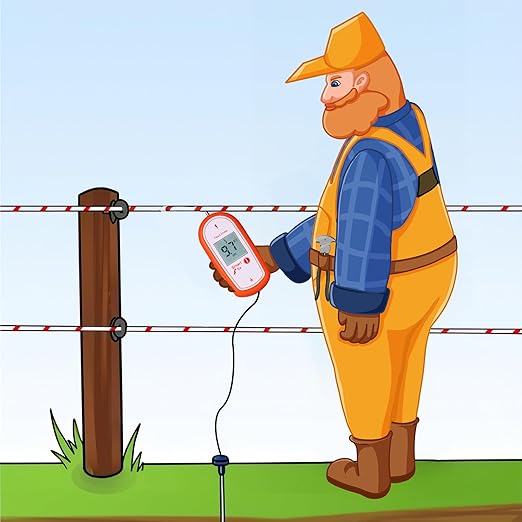 Electric Fence Voltage Tester, 15KV Digital Electric Fence Voltage Tester, Digital Display High Voltage 200-15000V Gardening Tools