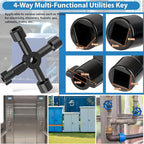 Plumbing Tools, Angle Stop Removal Tool with compression sleeve puller tool 1/2, Quick Repair Plumbing Wrench Kit for Installing/Removing Compression Rings, Nuts and Angle Stops