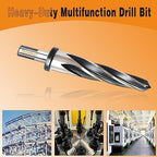 1" Reamer Drill Bit for Metal, M2 HSS Taper Reamer for Steel, Alloy, Wood, Plastic to Align, Enlarge Holes – 5-Spiral Flutes, 1/2" Non-Slip Shank, 25mm Car Reamer, Bridge Construction Reamer.