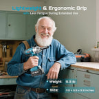 Seesii Impact Wrench 665 FT-LBS(900N.m) 3300IPM 1/2 Impact Gun High Torque Electric Cordless Impact Wrench with 21V 2x4.0Ah Battery 6 Sockets and Case for Home Car Truck Tire Lug Nut Removal Tool Set