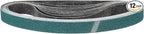 1 x 42 Inch Sanding Belt, 12 Pcs 60 Grit Zirconia Knife Sharpener Belts Work Sharpening for Belt Sander Knife Carving Tool Metal Working
