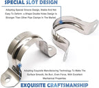 Nge 1.5inch Rigid Pipe Strap Clamp-Two Hole Strap-U Bracket Tube Clip-Stainless Steel Heavy Duty Pipe Fasten Holder-Secures Conduit，20Pcs（50mm), For 1.5in Inner Diameter Water Pipe