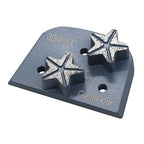 Concrete Floor Grinding Discs, Diamond Metal Grinding Tooling for Lavina Grinders, Concrete Preparation & Thin Epoxy Remove, Double Segments 30/40 Grit Medium Bond, Pack of 9