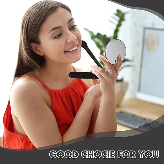 1 Pcs Telescoping Inspection Mirror Mechanics Automotive Tool with Long Handle Extendable Mirror on a Stick for Technicians Mechanics Contractors Checking Observation(Black,50mm Round)