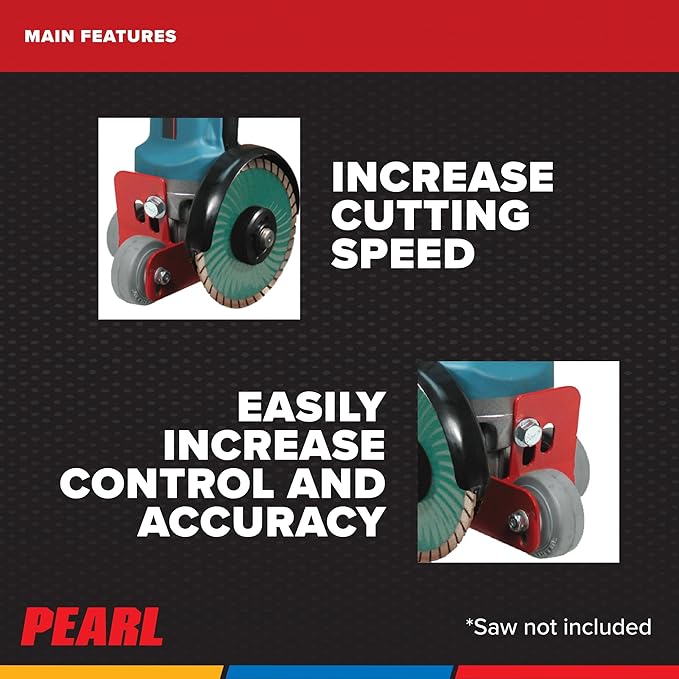 PEARL ABRASIVE CO. BR45003 3-Wheel Grinder Caddy Blade Roller