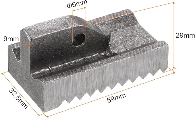 HARFINGTON Pipe Wrench Heel Jaw with Pin Assembly 36" Wrench Replacement High Carbon Steel