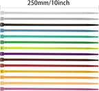 XINGO 100PCS Cable Zip Ties Heavy Duty, Premium Nylon Plastic Wire Ties with 50 Pounds Tensile Strength, Self-Locking Black Nylon Zip Ties for Indoor and Outdoor (10 inch, Pink)