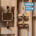 SUNGATOR 1/2 Inch Shut Off Valve, Ball Valve 1/2 Inch, Pushfit Plumbing Water Shutoff, No Lead Brass Push to Connect PEX Pipe, Copper, CPVC, PE-RT, With 1 Disconnect Clip, Pack of 4