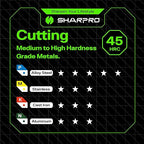 Extra Long Ball Nose End Mill 2 Flute 3/4 Inch SHK. and Cutting Dia. 3D Carving, High-Speed and Deep Cutting, AlCrN Coated, Apply for Alloy Steel, Stainless Steel and Various Cast Iron.