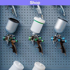 Moxweyeni 150 Pack Pegboard Hooks 3 Inch Metal Display Hooks Suitable for 1/8 Pegboard Accessories for Garage, Office, Kitchen, Store