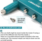 Rivet Gun, Rivet Gun Kit, Pop Rivet Gun, 80PCs Metal Rivets and 4 Drill Bits, Heavy Duty Hand Riveter, Rivet Gun Tool for Metal, Automotive, Blind Rivets 3/32" 1/8" 5/32" 3/16"