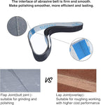 1 x 30 Belt Sander Belts for Knife Sharpening,400 Fine Grit Silicon Carbide Metal Working Sanding Belts,15-Pack