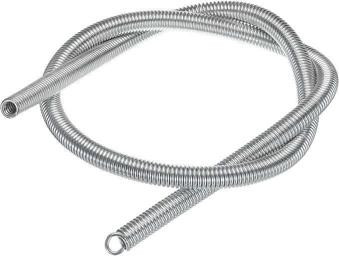 MECCANIXITY Spring Tube Bender OD 15mm/0.59" Steel Spring Pipe Copper Tubes 1100mm/43.31" Long for 3/4" Copper Pipe(19mm) in Home Renovations,Electrician Wiring Bending Pipe(insert-pipe use)