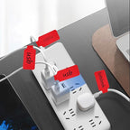 Cable Labels & Reusable Hook and Loop Fastening Ties Set - 30 Pcs Cord or Wire Labels & 30 Pieces Cable Tags for Electronics, Home & Office Cord Management