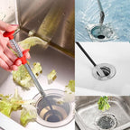 Flexible grabberDrain Snake Tool - The Ultimate 61inch Flexible Grabber for Hair, Unclog Any Drain in Minutes! Gunk & Debris in Sinks, Showers & Tubs. No More Chemicals, Just Quick Results!