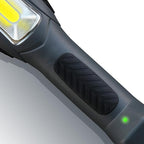 Portable Corded LED Work Light with Outlet in Handle, COB LED, 1600 Lumen 15ft 116AWG 3C SJTW Cord Handheld Outdoor Work Light, Magnetic on Back