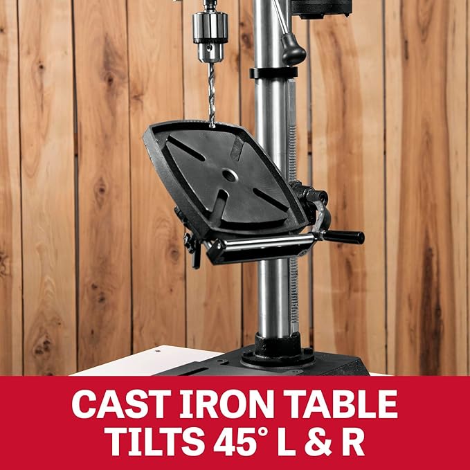 JET 12-Inch Benchtop Drill Press, Variable Speed, 1/2 HP, 115V 1Ph (Model JWDP-12)