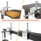 1.2 Inch Stainless Steel Heavy-Duty Clamp, Stainless Steel C-Shaped Clamp with 1-Inch Opening, Suitable for Woodworking Bonding, Cutting and Installation. 4pcs