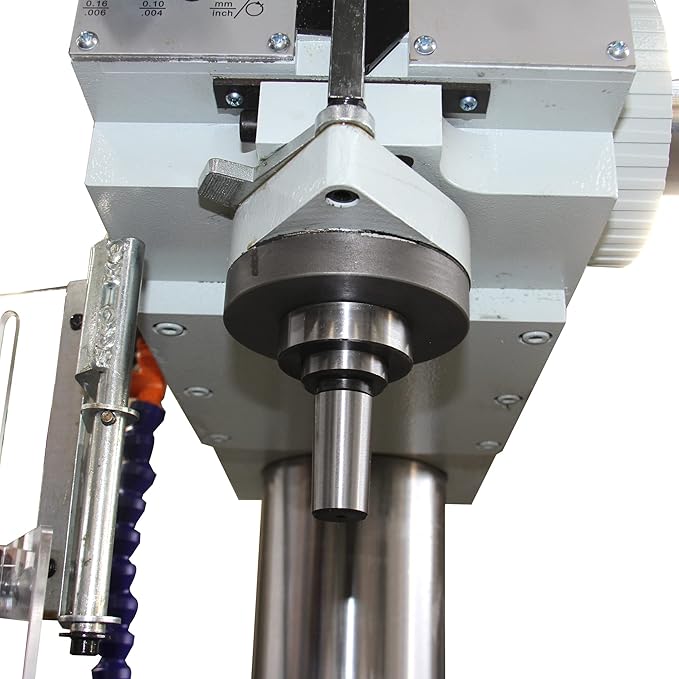 KAKA INDUSTRIAL Gear Head Vertical Drill Press, 2.2kW 220V 3-Phase, 8-Speed (108-1800 RPM), 40mm Max Drilling,150mm Spindle Travel,MT4 Taper,DRO Depth Control GD-40