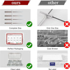 130pcs Silver 5/32" x 1/2" Aluminum Blind Rivets, 4 x 12.7mm Pop Rivets,Aluminum Grip and Steel Mandrel