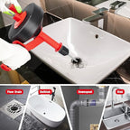 Drain Auger 42ft Heavy-Duty Plumbing Snake for Bathroom, Shower,Sink, Bathtub & Toilet Clogs - Extra-Long Flexible Drain Snake, Hair Clog Remover for Kitchen Sink and Sewer Pipe