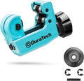 DURATECH Mini Tubing Cutter, for Outer Diameter: 1/8"-3/4"(3-19MM), Copper, Aluminum, Brass And Plastic Tubing Compact Cutter, Replacement Wheel Included