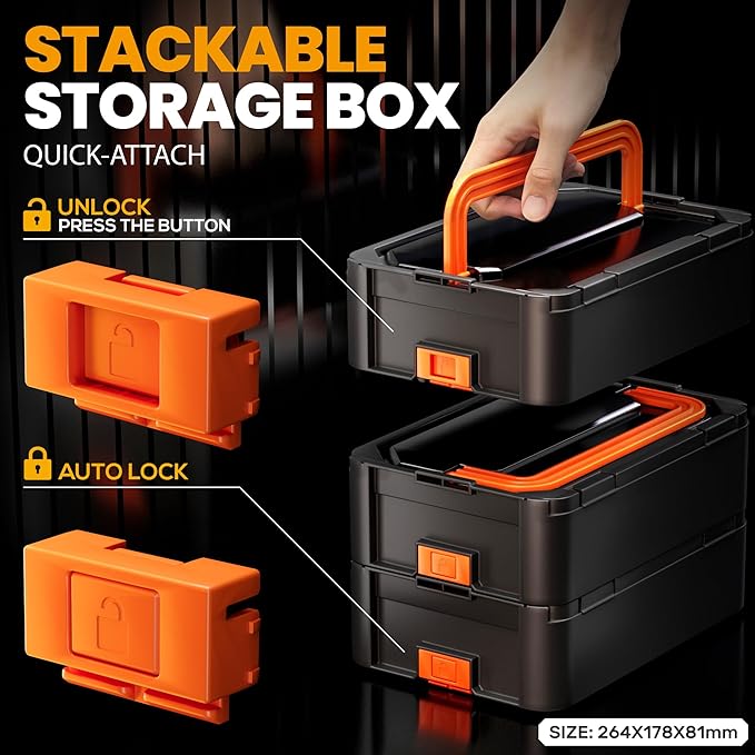 SOMELINE Ferrule Hexagonal Crimping Tool Kit, 36 Sizes Ferrules, AWG 24-8 Ferrule Crimper, with Hexagonal Crimper and Automatic Wire Stripper, Ferrule Terminal Assortment Kit (Stackable Tool Box)