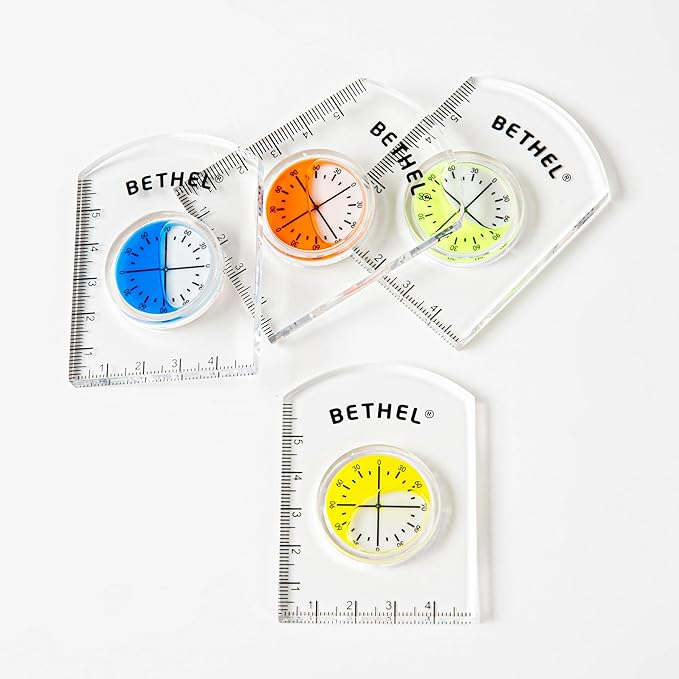 BETHEL Circular Bubble Level Bullseye Degree Marked Surface Round Spirit Levels Measuring Tool