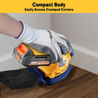 Mellif Cordless Detail Sander Compatible with Dewalt 20V MAX Battery (Tool Only), Brushless Corner Sander with 12,000 OPM Speed, 10PCS Sandpapers, Dust Collector, for Tight Space, Metal, Woodworking