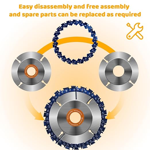 13PCS Wood Carving Disc Set for 4" or 4 1/2" Angle Grinder, Stump Tool Grinder Disc Wheel Attachments for Woodworking, Stump Grinding Tools for Wood Cutting Shaping Carving Sanding and Polishing