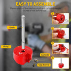 9Pcs PVC Pipe Reamer Kit With 1/2inch, 3/4inch, 1inch, 1-1/4inch,1-1/2inch, 2inch,2-1/2inch, 3inch, 4inch Head Aluminum, PVC Fitting Saver, PVC Socket Saver For SCH40 PVC, ABS PVC Pipe, CPVC