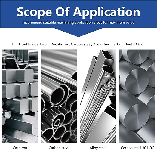 2 Flute 1/8" Carbide Square End Mill Micrograin Milling Bits Sets TISIN Coating CNC Router Bit for Steel