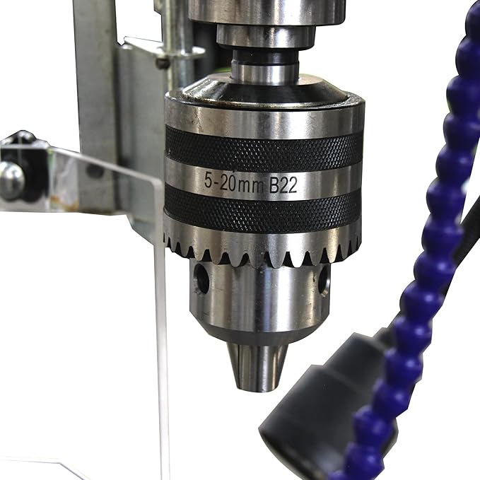 KAKA INDUSTRIAL Gear Head Vertical Drill Press, 2.2kW 220V 3-Phase, 8-Speed (108-1800 RPM), 40mm Max Drilling,150mm Spindle Travel,MT4 Taper,DRO Depth Control GD-40