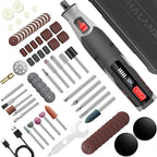 PHALANX Cordless Rotary Tool Kit, 4V 4000mAh Battery, 80 Accessories, 9 Speed Settings, 28000 RPM Max, Type-C Charging (PRT-Black)