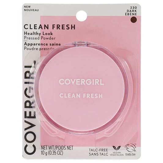 COVERGIRL Clean Fresh Pressed Powder, Dark, 0.35 Oz-VeraVaultWomen