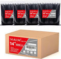 Zip Ties 14 inch (4000 Pack), 50 lb, UV Resistant Cable Ties, Black Wire Ties, Tie Wraps, SKALON