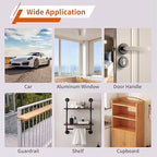 HARDELL Rivet Nut Tool, 14" Rivnut Tool with 100 Pcs Rivet Nuts and 7 Metric & Inch Mandrels M6 M8 M10, 1/4-20, 5/16-18, 3/8-16, 10-24 and Rugged Carrying Case