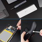 STREBITO Mini Electric Screwdriver Set, 70-in-1 Max Precision Electric Screwdriver Kit with Lights, 5 Upgraded Torque Levels, 64 Magnetic Bits, Electric Screwdriver Cordless for PC RC Electronics