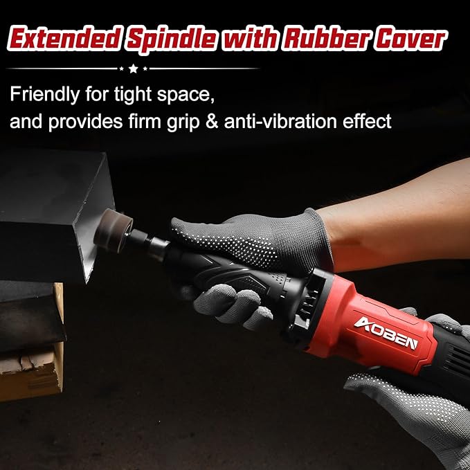 AOBEN Power Die Grinder Tool, 1/4" Electric Corded Die Grinder, 28000 RPM Heavy Duty Low Noise for Metal Grinding, Polishing, Deburring, Welding Repair
