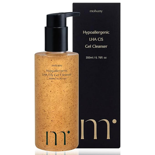 LHA CIS Gel Cleanser - Low pH Korean Facial Wash Skincare for Pore Shrinking, Face Moisturizing, Makeup, Whitehead & Blackhead Remover - 6.76 fl. oz-VeraVaultWomen
