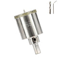 1-1/2inch | 38mm Diamond Hole Saw with Center Drill bit and Diamond-Coated Center Drill bit for Ceramic Glass Marble Fiberglass Granite and Porcelain Tiles by CENYB