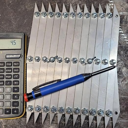 Center Finder,Picket Master Pro Center Finding Tool for Precise Measurements, 12 Point Center Finder Measuring Tool,Woodworking Center Finding,Pipe Metal Equal Space Divider